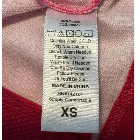 Lularoe Women's XS Pink Hannah Crewneck Sweatshirt Breast Cancer Awareness - Picture 6 of 7